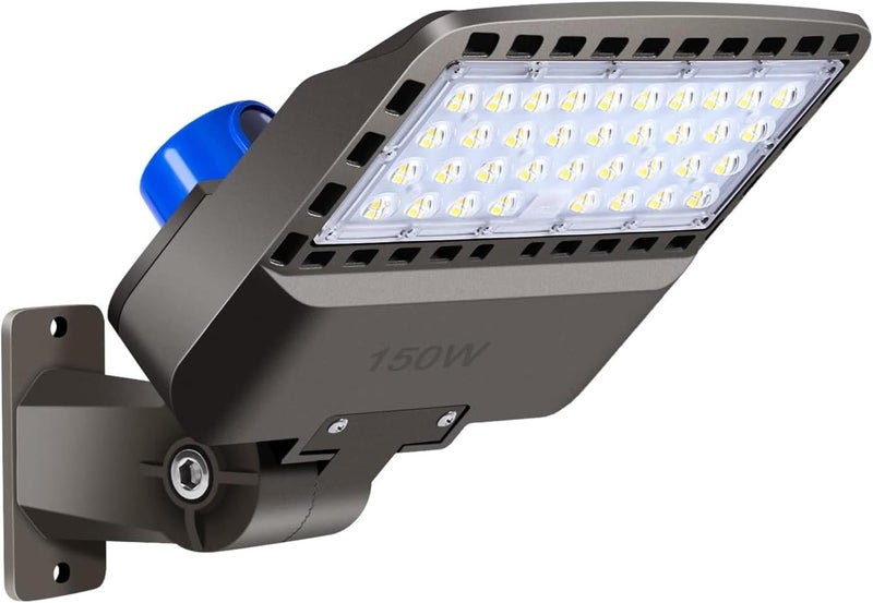 Juyace 150 واط ضوء الفيضانات LED من الغسق إلى الفجر للإضاءة الخارجية ضوء الحظيرة التجاري مثبت على الحائط صندوق الأحذية أمان الشارع الفناء IP65 مقاوم للماء 5000 كلفن 100-277 فولت - Image 1